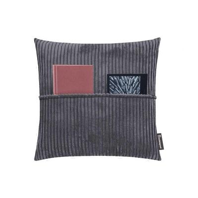 Bookiepad Taschenkissen mit Füllung Cozy Shara - anthrazit 45x45