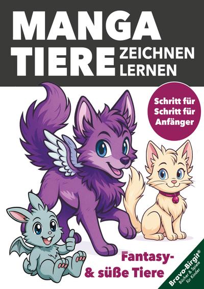 Manga-Tiere zeichnen lernen für Kinder ab 8 Jahren