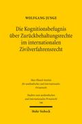 Die Kognitionsbefugnis über Zurückbehaltungsrechte im internationalen Zivilverfahrensrecht
