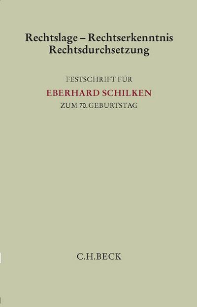 Rechtslage, Rechtserkenntnis, Rechtsdurchsetzung