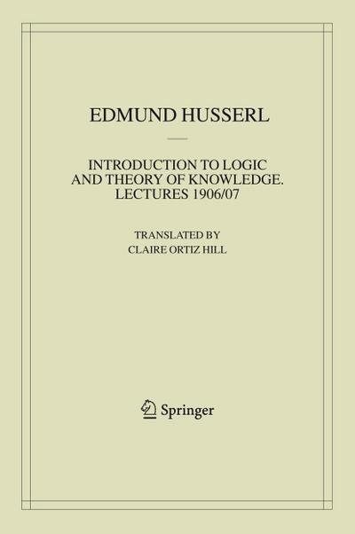 Introduction to Logic and Theory of Knowledge