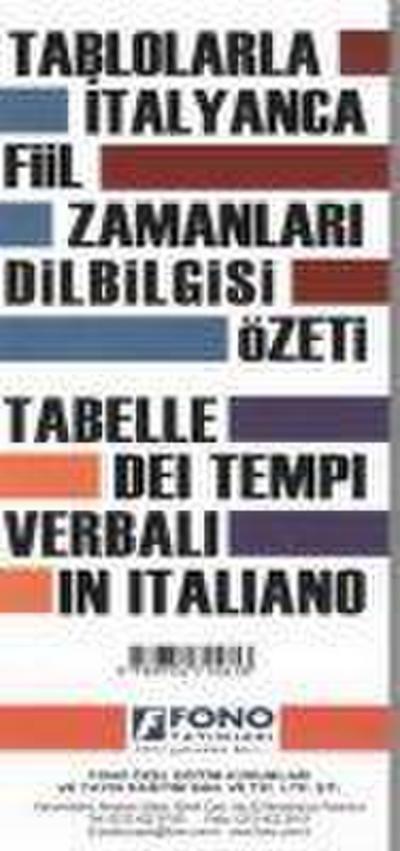 Tablolarla Italyanca Fiil Zamanlari