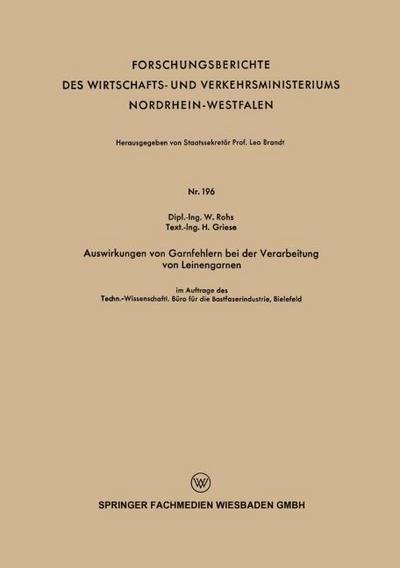 Auswirkungen von Garnfehlern bei der Verarbeitung von Leinengarnen