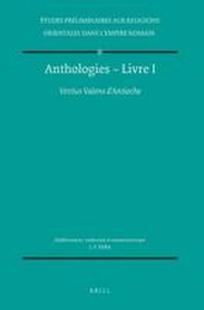 Anthologies - Livre I