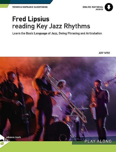 Reading Key Jazz Rhythms (+Online Audio)for Bb soprano and tenor saxophone