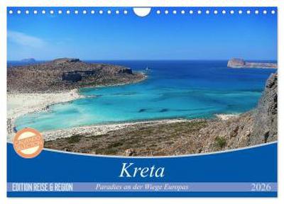 Kreta - Paradies an der Wiege Europas (Wandkalender 2026 DIN A4 quer), CALVENDO Monatskalender