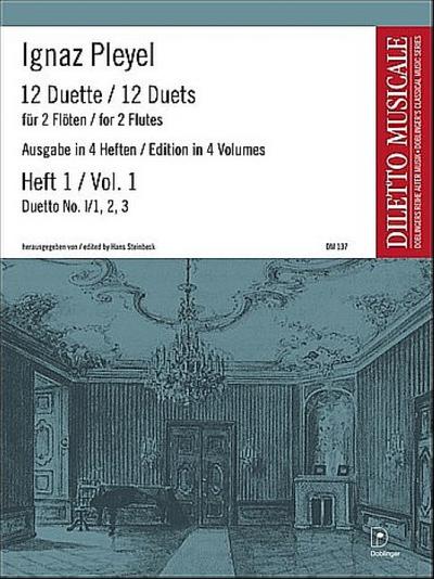 12 Duette Band 1 (Folge 1,1-3) für2 Flöten,  Spielpartitur