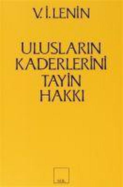 Uluslarin Kaderlerini Tayin Hakki