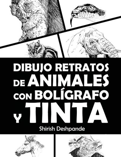 Dibujo retratos de animales con bolígrafo y tinta