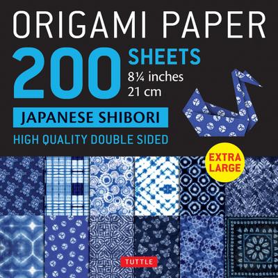 Origami Paper 200 Sheets Japanese Shibori 8 1/4 (21 CM)