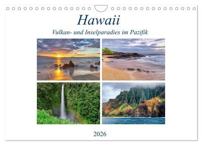Hawaii - Vulkan- und Inselparadies im Pazifik (Wandkalender 2026 DIN A4 quer), CALVENDO Monatskalender