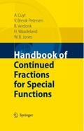 Handbook of Continued Fractions for Special Functi