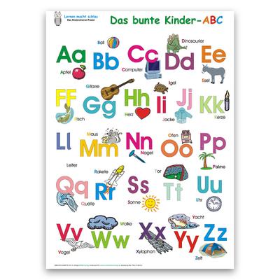 Das bunte Kinder-ABC. Poster / Das bunte Kinder-ABC: Deutsch