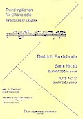 Suite e-Moll Nr.10 BuxWV236für Gitarre