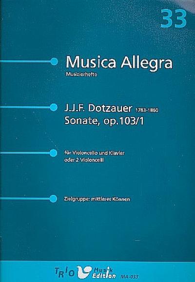 Sonate op.103,1für Violoncello und Klavier oder 2 Violoncelli