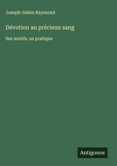 Dévotion au précieux sang