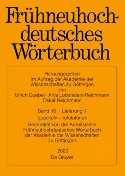 Frühneuhochdeutsches Wörterbuch quackeln - refutatorius