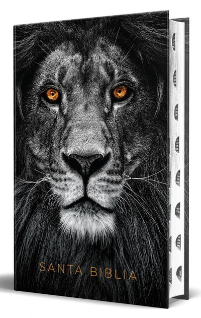 Biblia Rvr 1960 Letra Grande Tamaño Manual, Tapa Dura León de Juda Con Índice / Spanish Bible Rvr 1960 Handy Size Large Print Hardcover Lion of Judah with in
