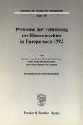 Probleme der Vollendung des Binnenmarktes in Europ