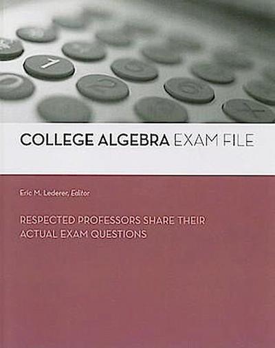 College Algebra Exam File