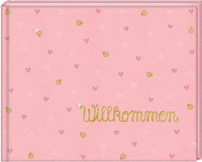 Babyalbum - BabyGlück - Willkommen. Rosa