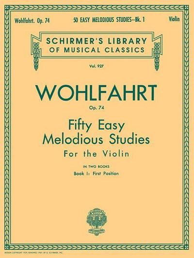 50 Easy Melodious Studies, Op. 74 - Book 1