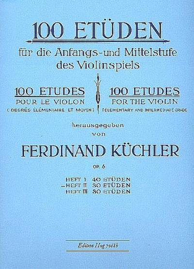 100 Etüden op.6 Band 230 Etüden für die Anfangs- und
