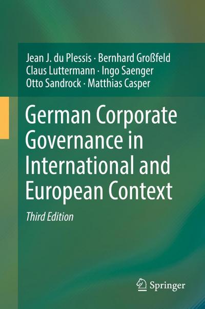 German Corporate Governance in International and European Context