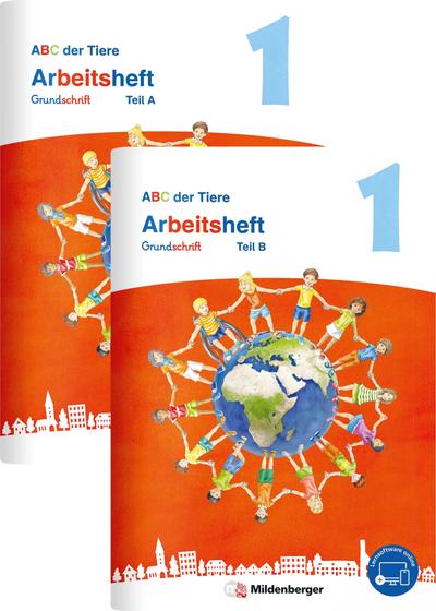 ABC der Tiere 1 Neubearbeitung - Arbeitsheft Grundschrift, Teil A und B 