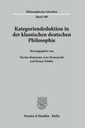 Kategoriendeduktion in der klassischen deutschen Philosophie.