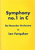 Symphony c major no.1for recorder orchestra (SoSSAATTBGbKb)