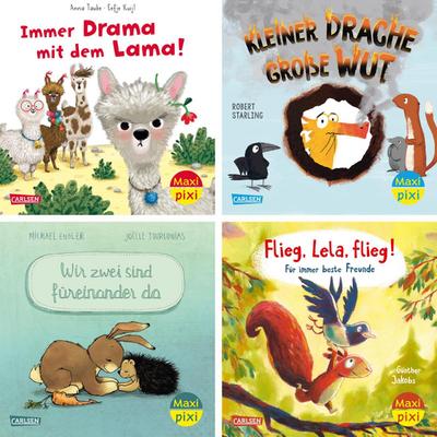 Maxi-Pixi-4er-Set 126: Kleine Tiere - große Gefühle (4x1 Exemplar)