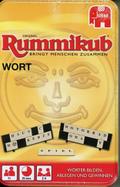 Jumbo Spiele Original Rummikub Wort in Metalldose - Das kultige Gesellschaftsspiel in der kompakten Dose - Für Erwachsene und Kinder ab 7 Jahren