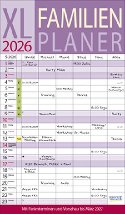 XL Familienplaner 2026
