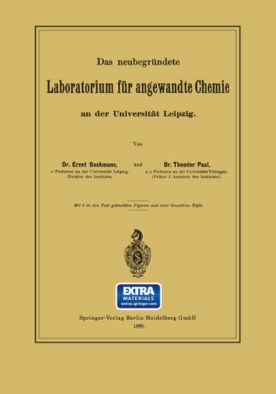 Das neubegründete Laboratorium für angewandte Chemie an der Universität Leipzig