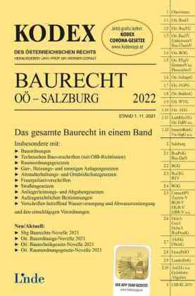 KODEX Baurecht OÖ - Salzburg 2022