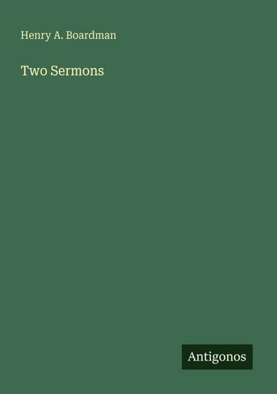 Two Sermons