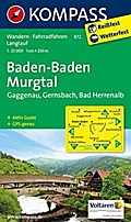 Baden-Baden - Murgtal - Gaggenau - Gernsbach - Bad Herrenalb: Wanderkarte mit Aktiv Guide, Radwegen und Loipen. GPS-genau.1:25000 (KOMPASS Wanderkarte, Band 872)