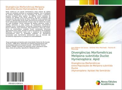 Divergências Morfométricas Melipona subnitida Ducke Hymenoptera: Apid