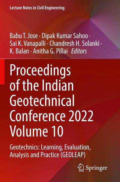 Proceedings of the Indian Geotechnical Conference 2022 Volume 10