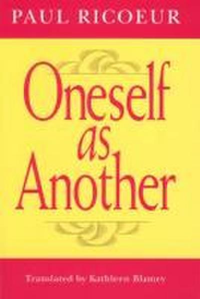 Oneself as Another