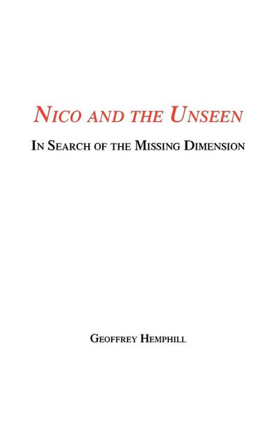 Nico and the Unseen - A Voyage Into the Fourth Dimension