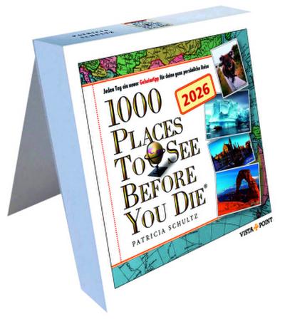 1000 Places to See Before You Die - Tagesabreißkalender 2026 | kompakt 13 × 13,7 cm | täglich neue Reiseziele & atemberaubende Fotos