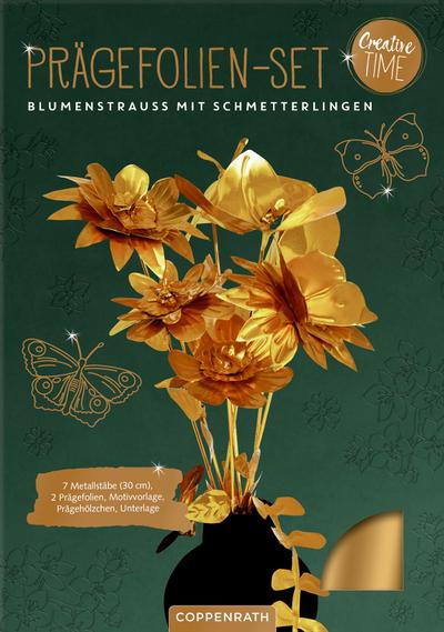 Prägefolien-Set Blumenstrauß