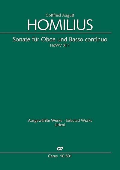 Sonate HoWVXI.1für Oboe und Bc