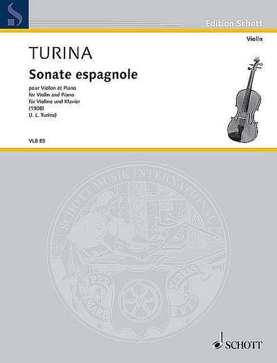 Sonate espagnolefür Violine und Klavier