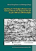 Aufstellung der 714 Großgrundbesitzer in der Gubernie Plock des III. Königreich Polen für das Jahr 1909 mit 1.096 Ortschaften