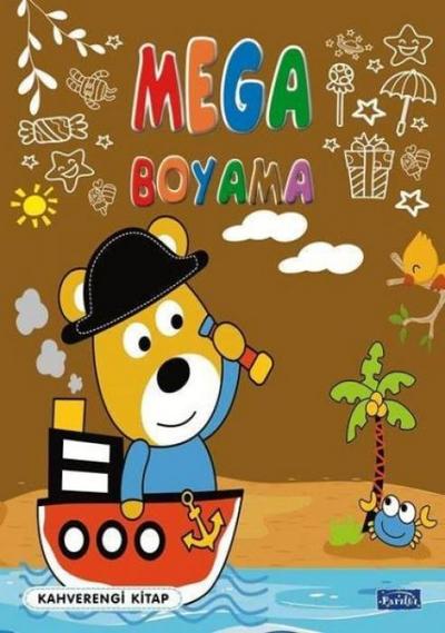 Mega Boyama-Kahverengi Kitap