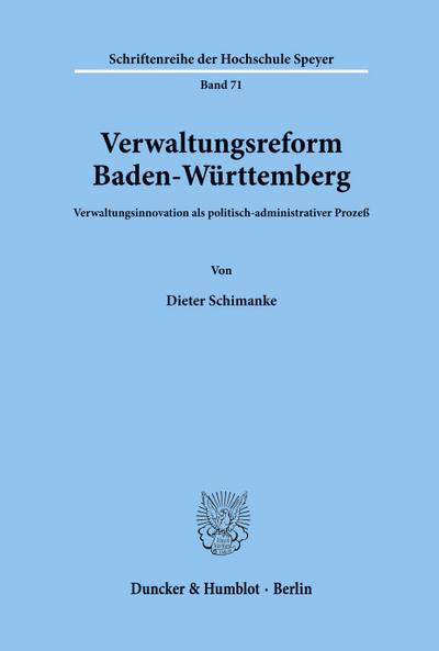 Verwaltungsreform Baden-Württemberg.