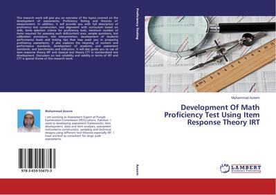 Development Of Math Proficiency Test Using Item Response Theory IRT